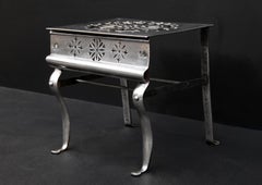 19th Century English Polished Iron Trivet