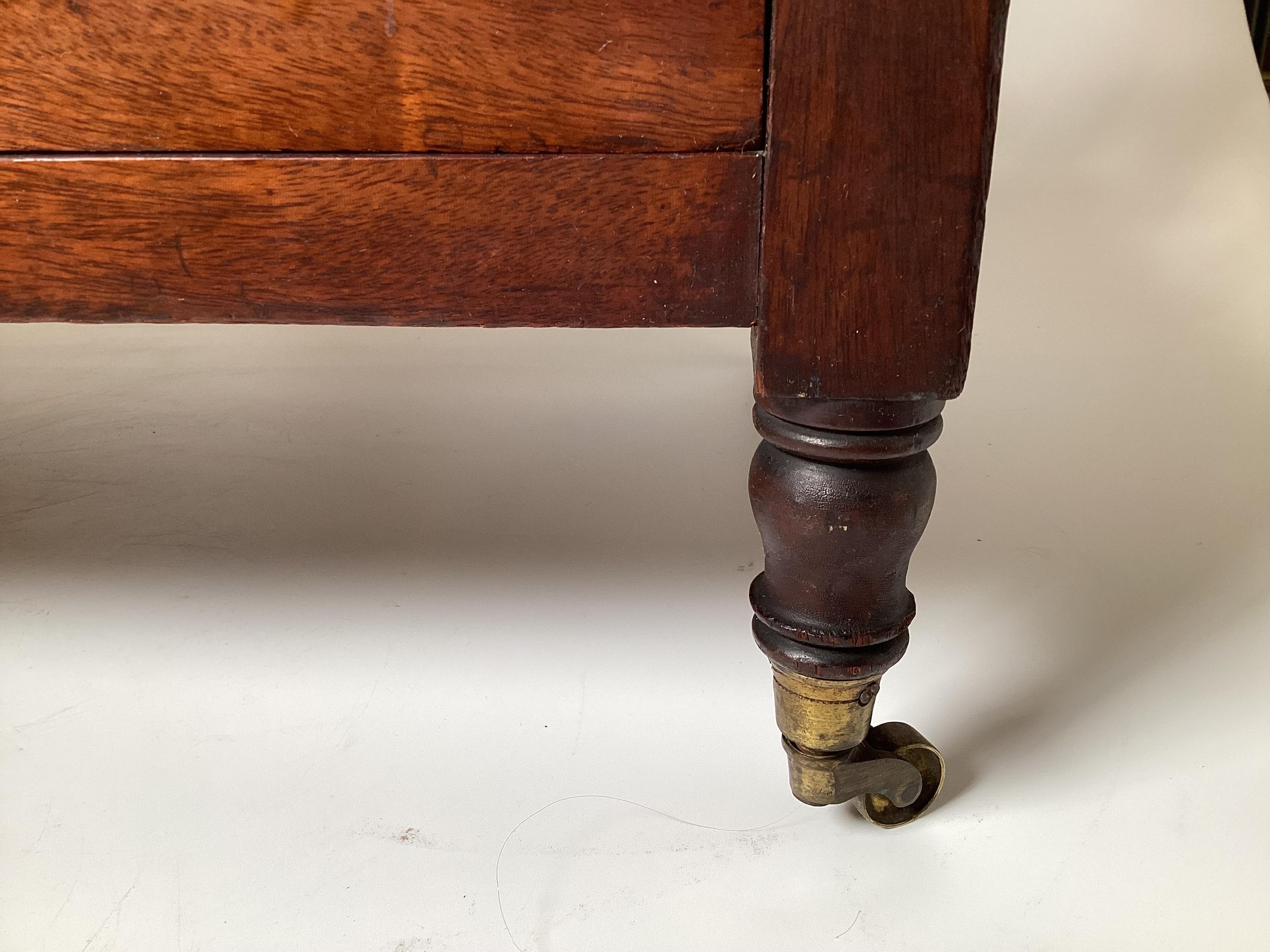 A 19th Century English Walnut Canterbury Stand with Handle For Sale 3