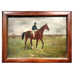 A 19th Century Equestrian Sporting Painting Titled 'Al Farrow' by Gean Smith