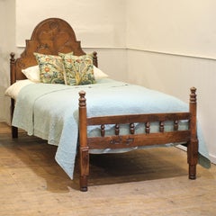 A 19th Century European Provincial Oak Single Bed WS21