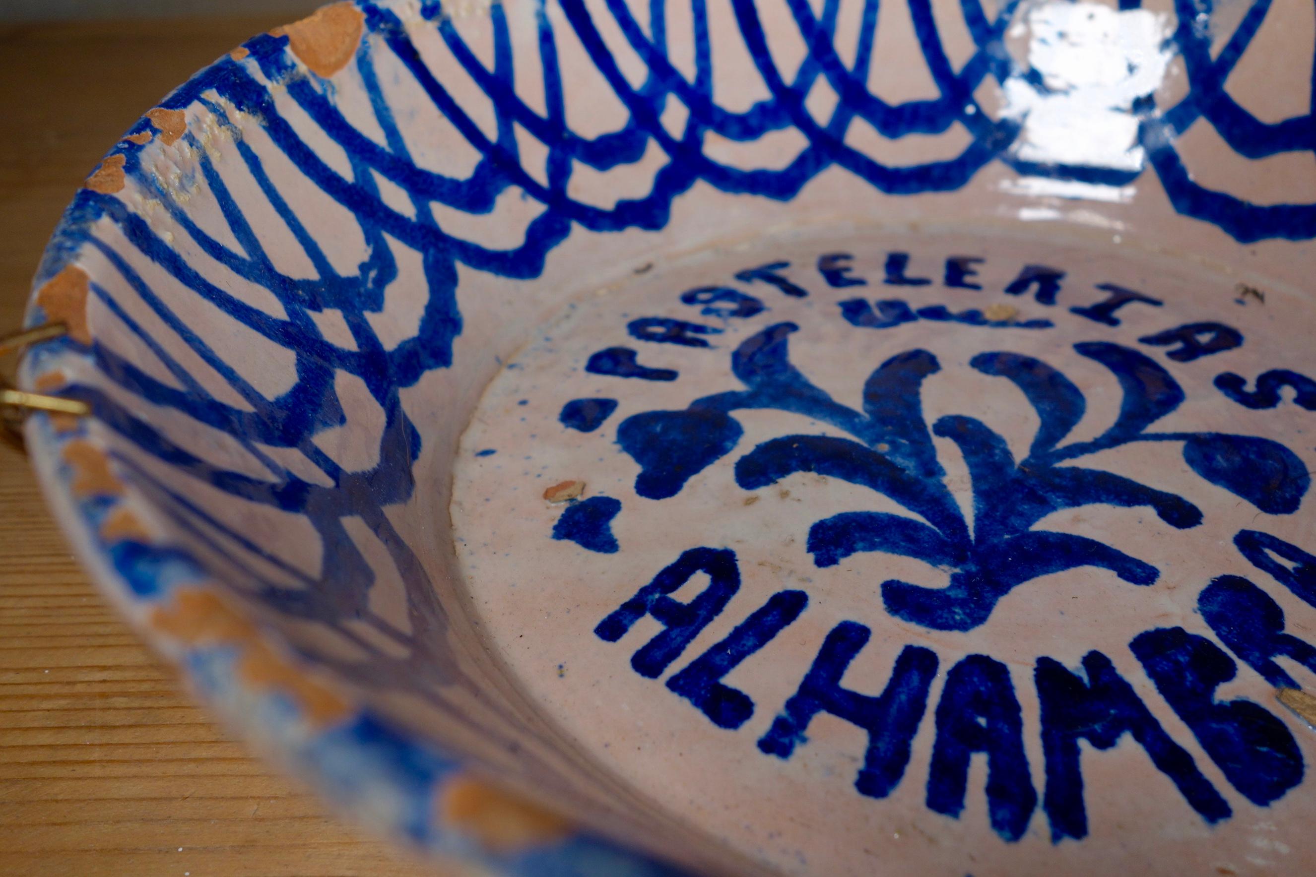 19th Century Fajalauza Spanish Ceramic Bowl Blue and White 2