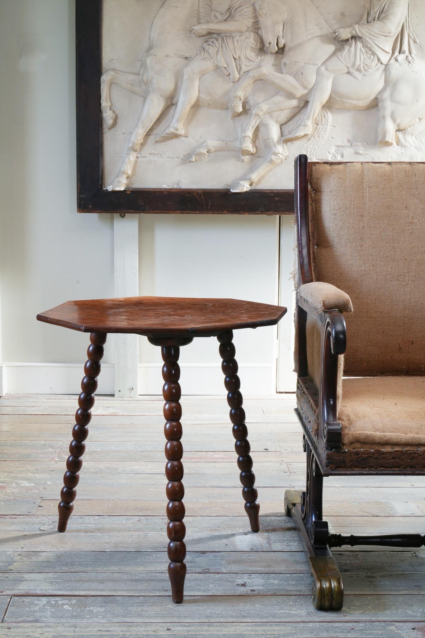 A 19th Century Figured Walnut Occasional Table For Sale 5