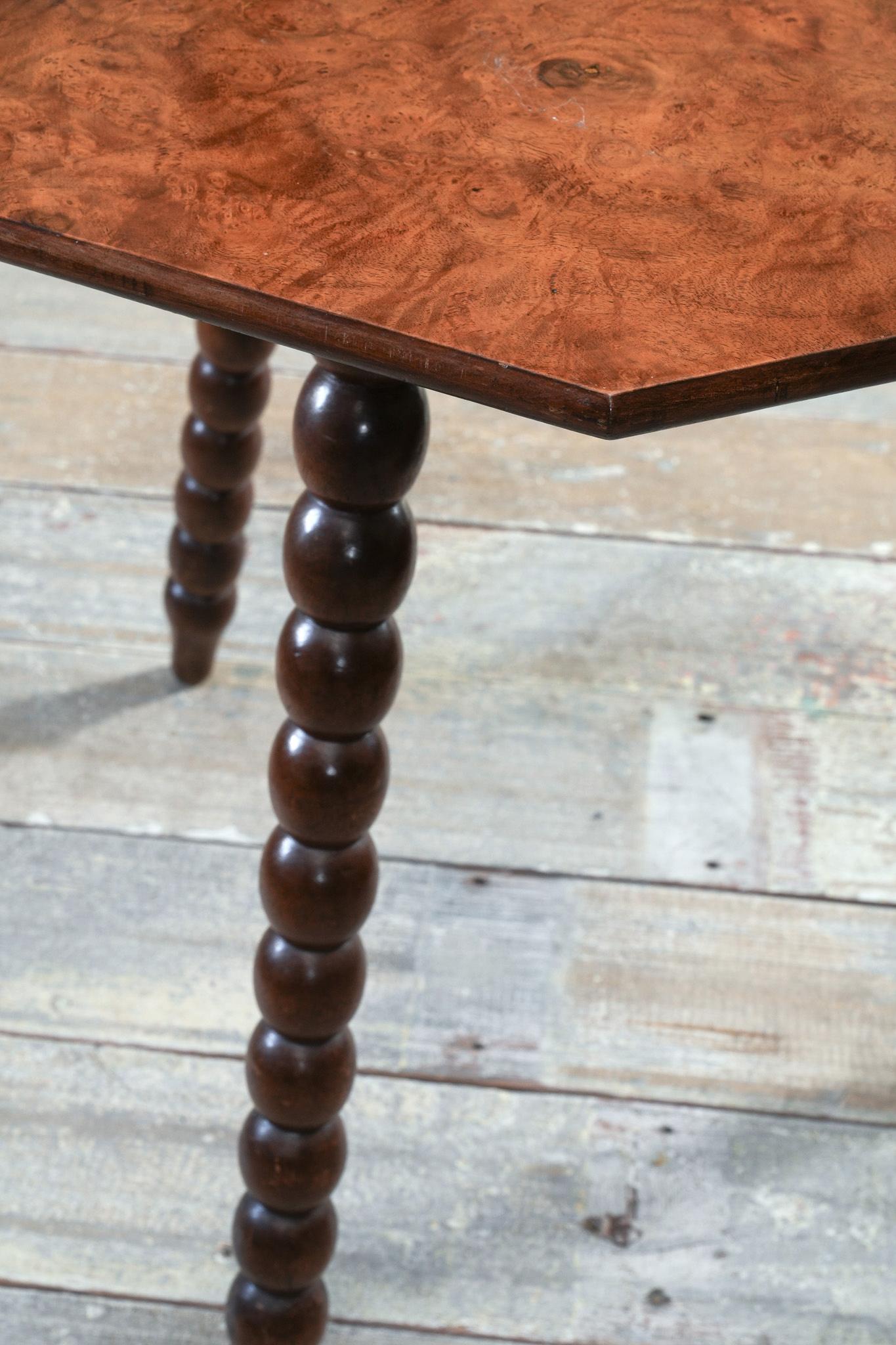 A 19th Century Figured Walnut Occasional Table For Sale 1