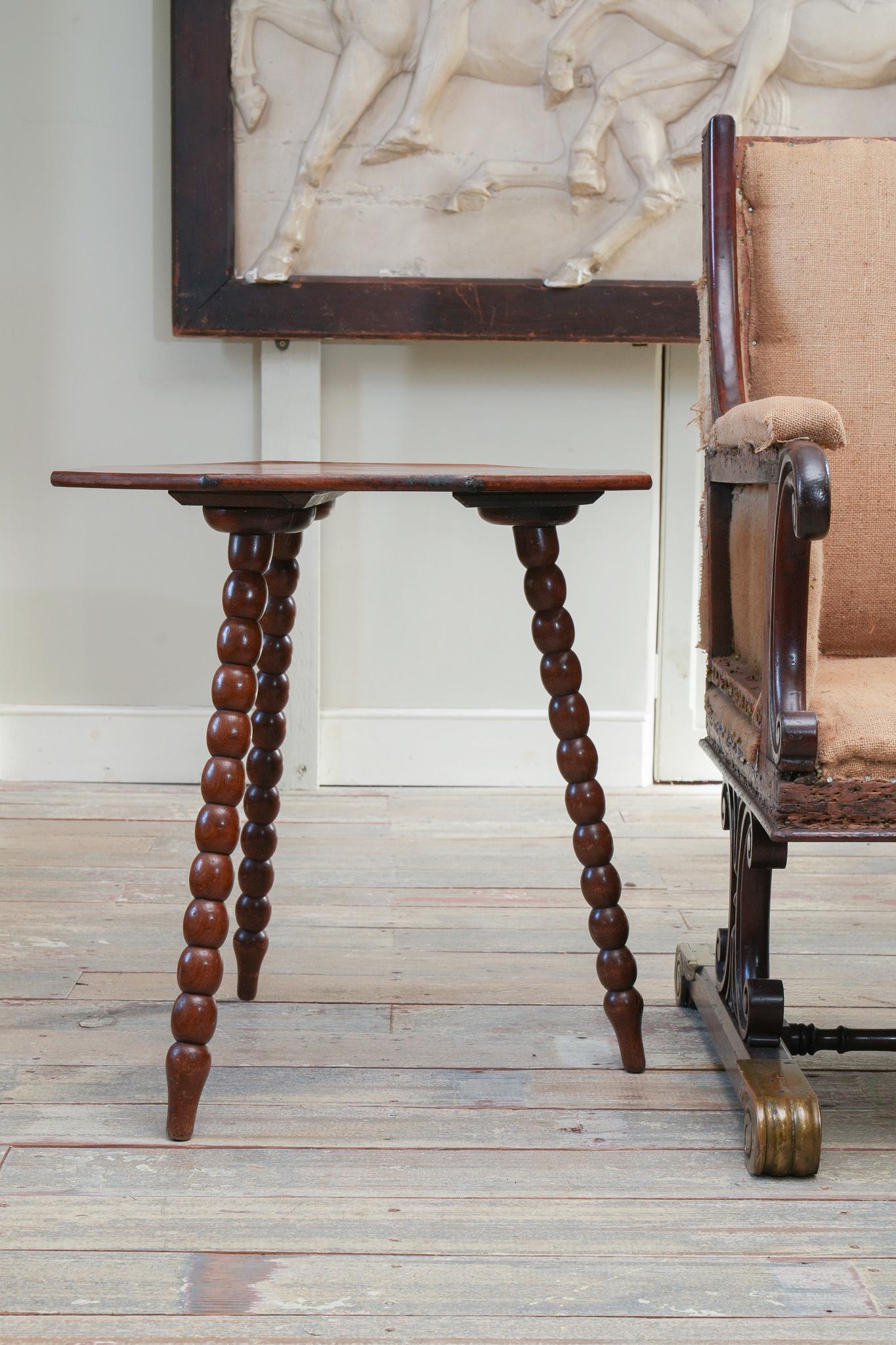 A 19th Century Figured Walnut Occasional Table For Sale 4