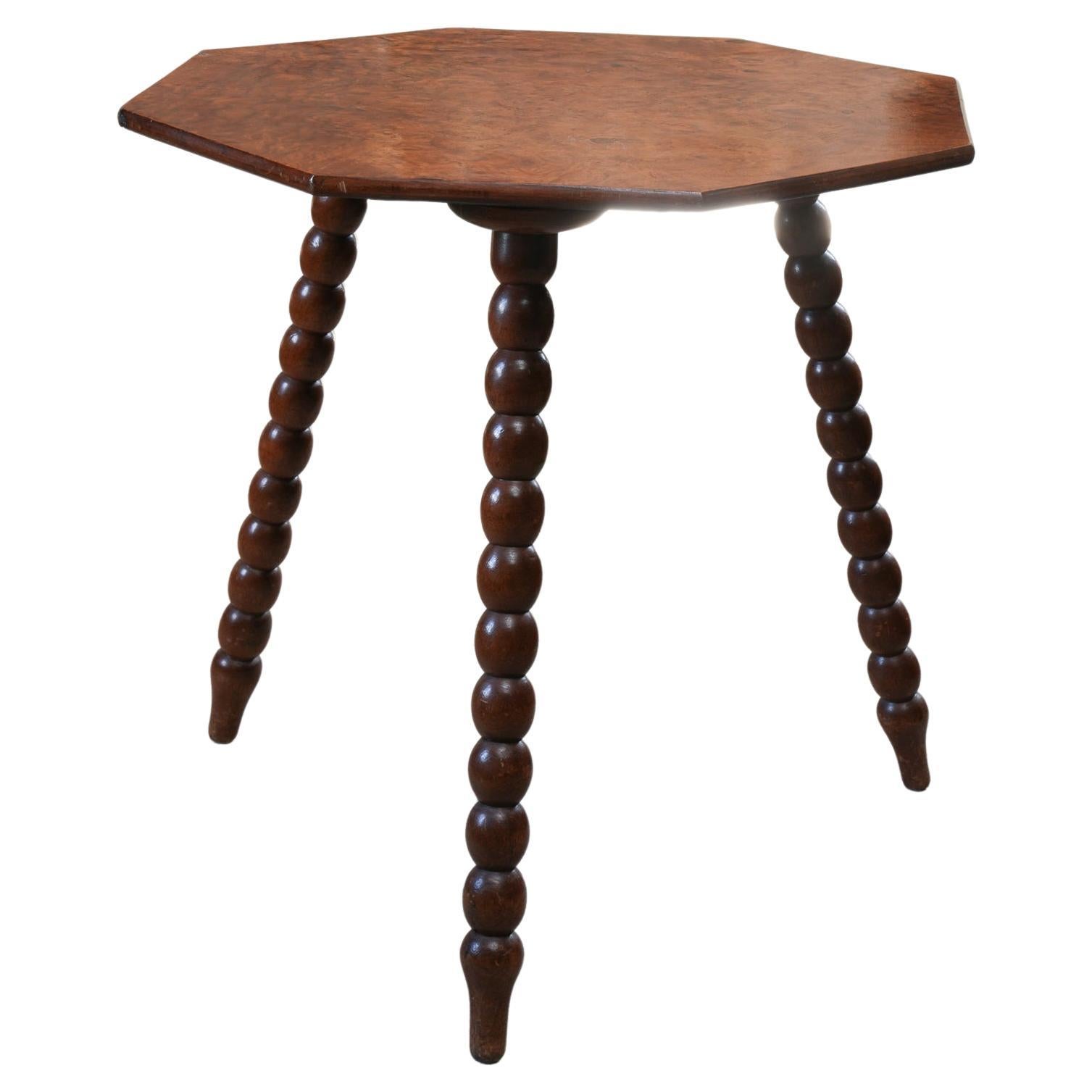 A 19th Century Figured Walnut Occasional Table For Sale