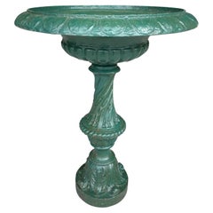 Antique 19th Century French Cast Iron Bird Bath