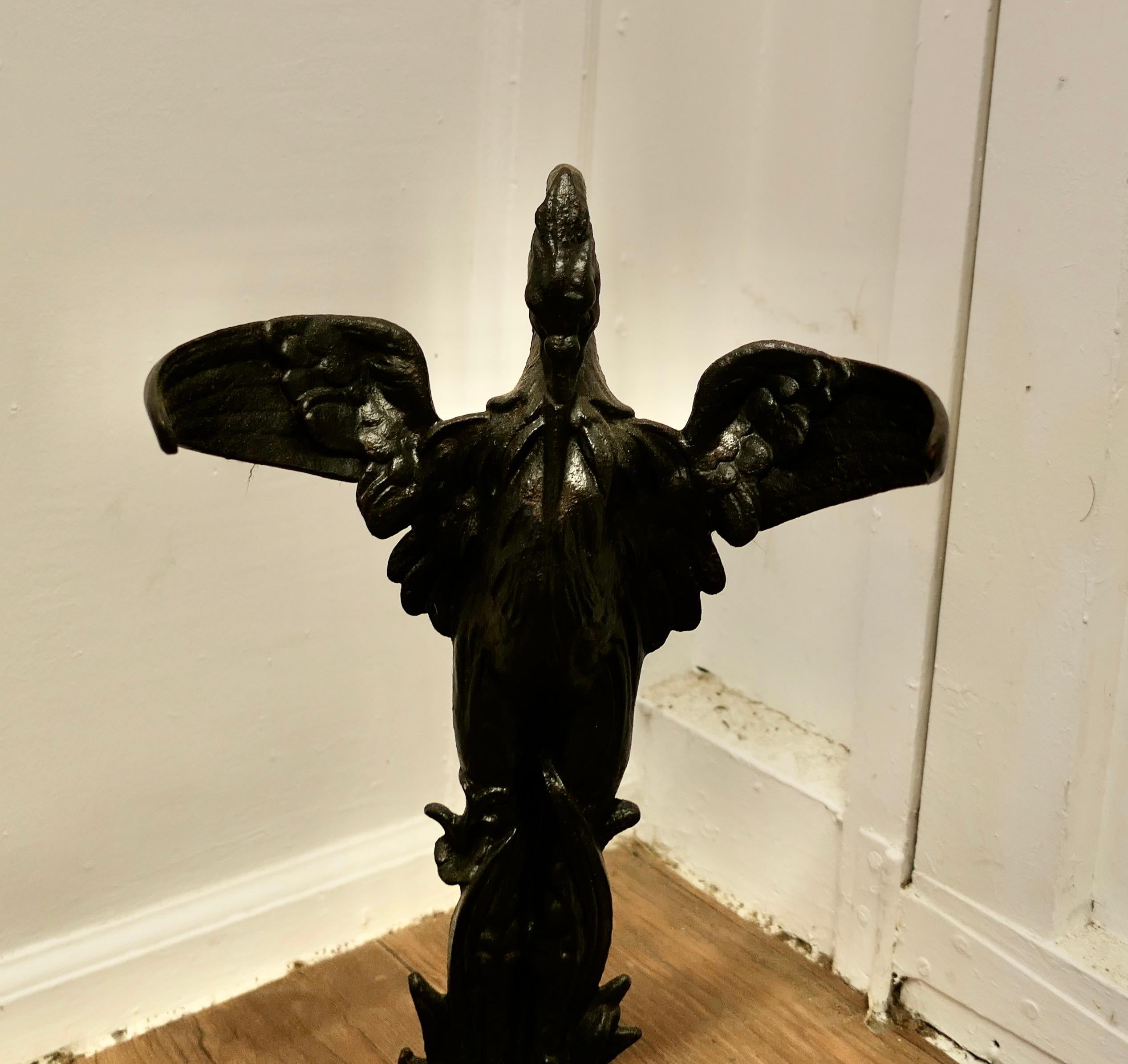 Victorian A 19th Century French Cast Iron Umbrella Stand.    For Sale