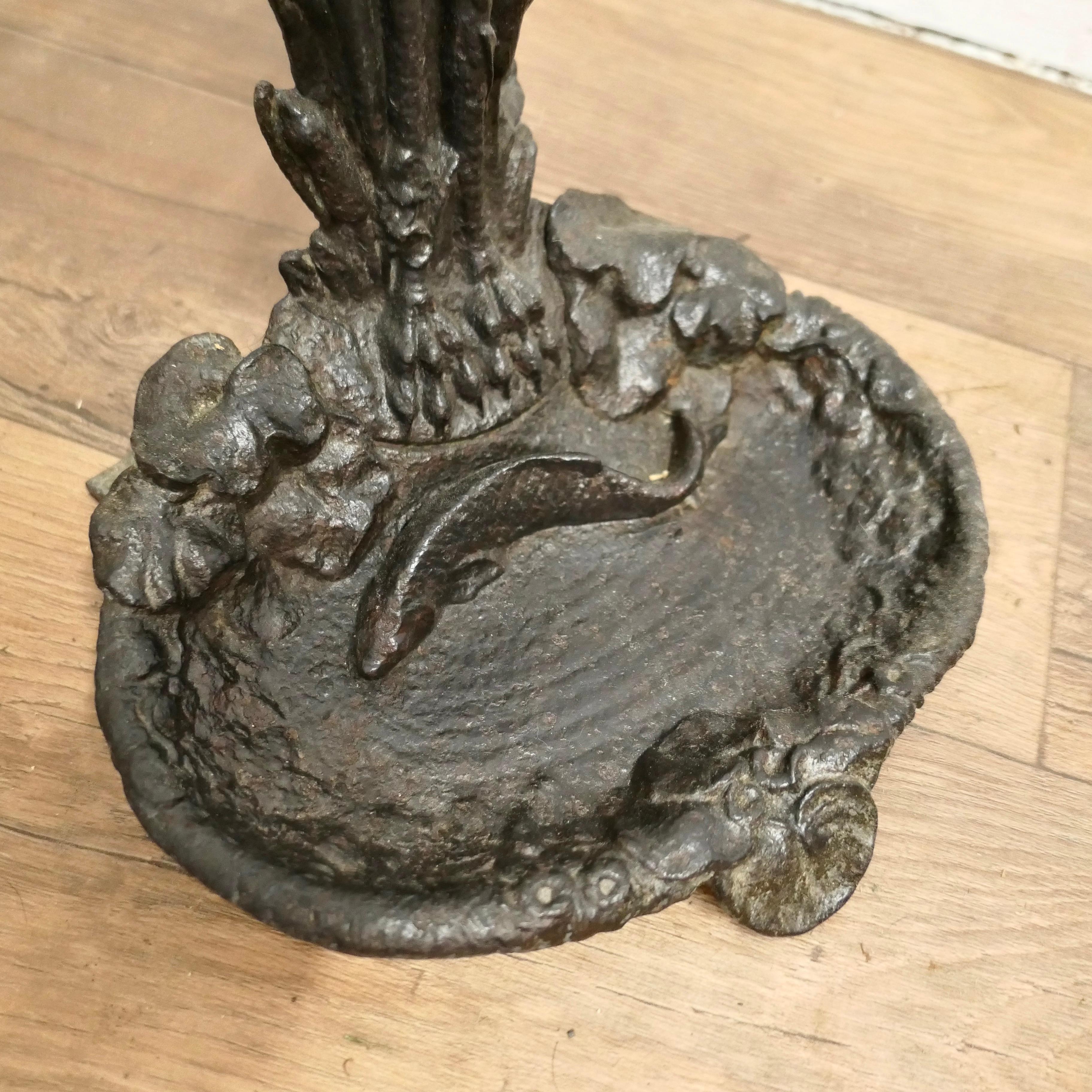 A 19th Century French Cast Iron Umbrella Stand.    For Sale 3