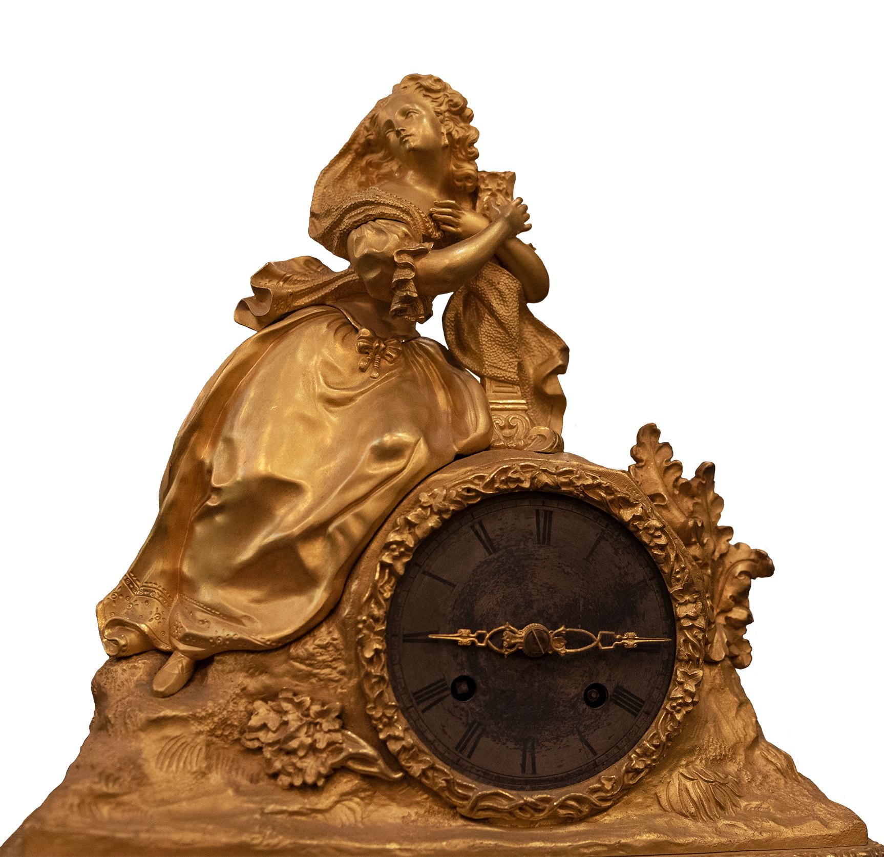 A French clock circa 1880.

Dimensions:

17 x 12 x 5 inches