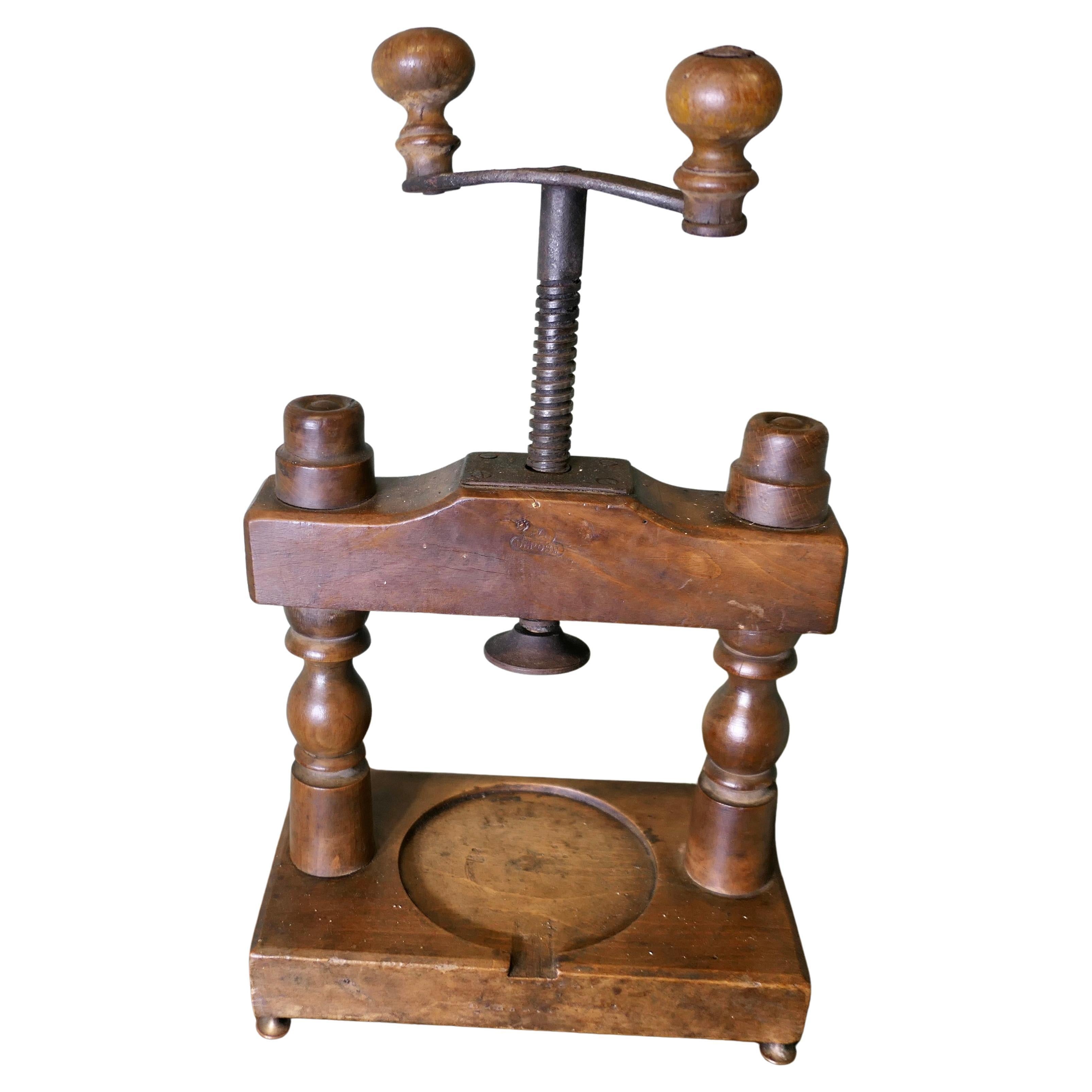 A 19th Century, French Dairy Cheese Press