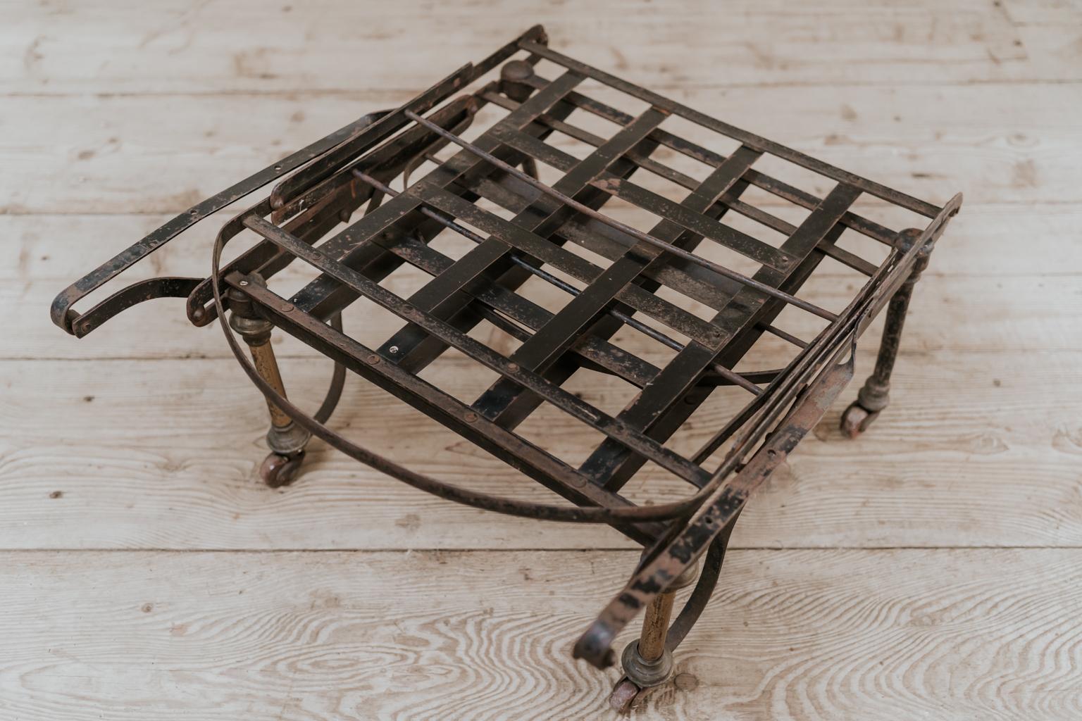 19th Century French Folding Iron Chair 6