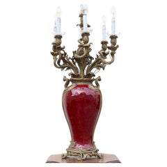 19th Century French Impressive Ormolu-Mounted Vase Centerpiece Candelabra