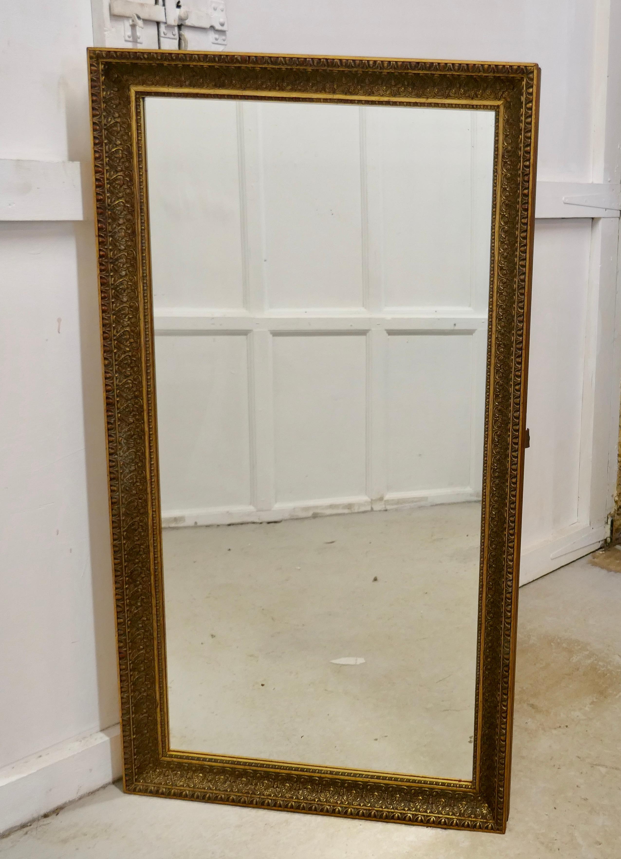 19th Century French Large Gilt Mirror In Good Condition In Chillerton, Isle of Wight