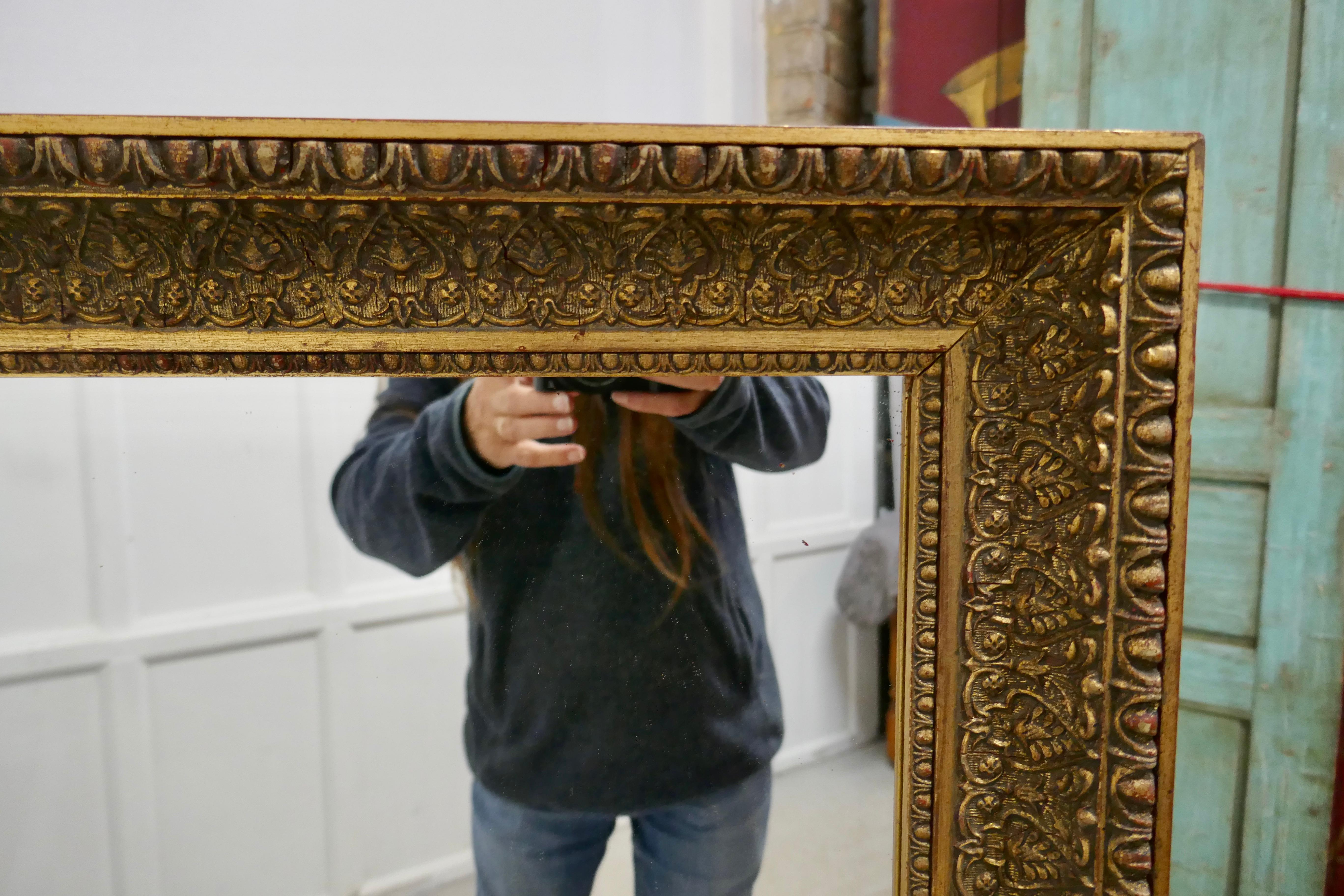 20th Century 19th Century French Large Gilt Mirror