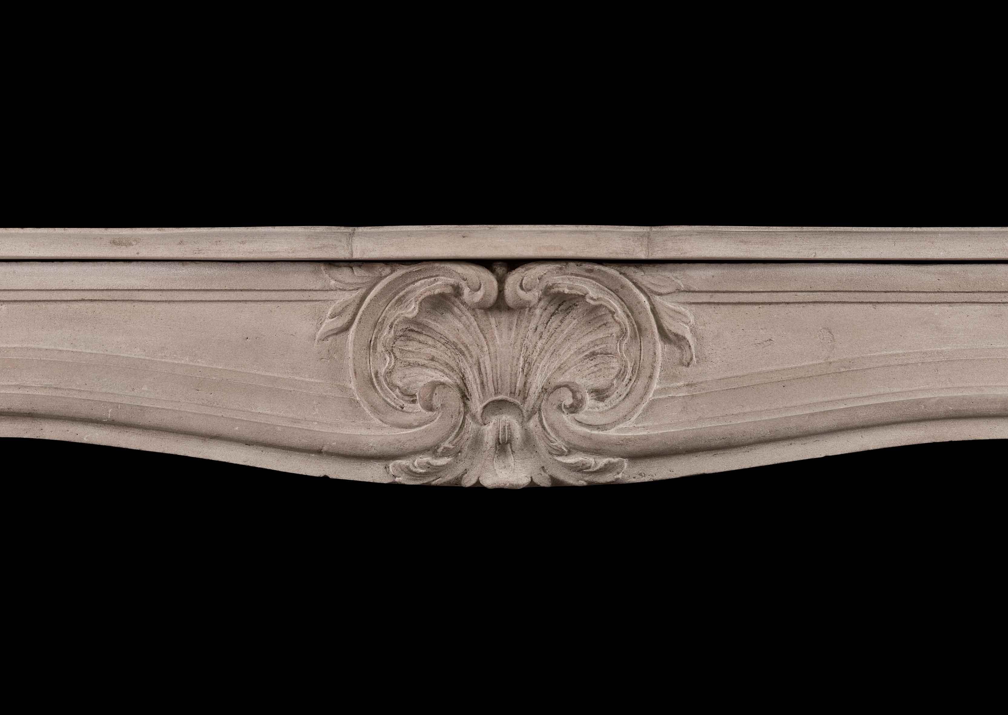 19th Century French Louis XV Style Antique Chimneypiece In Good Condition In London, GB