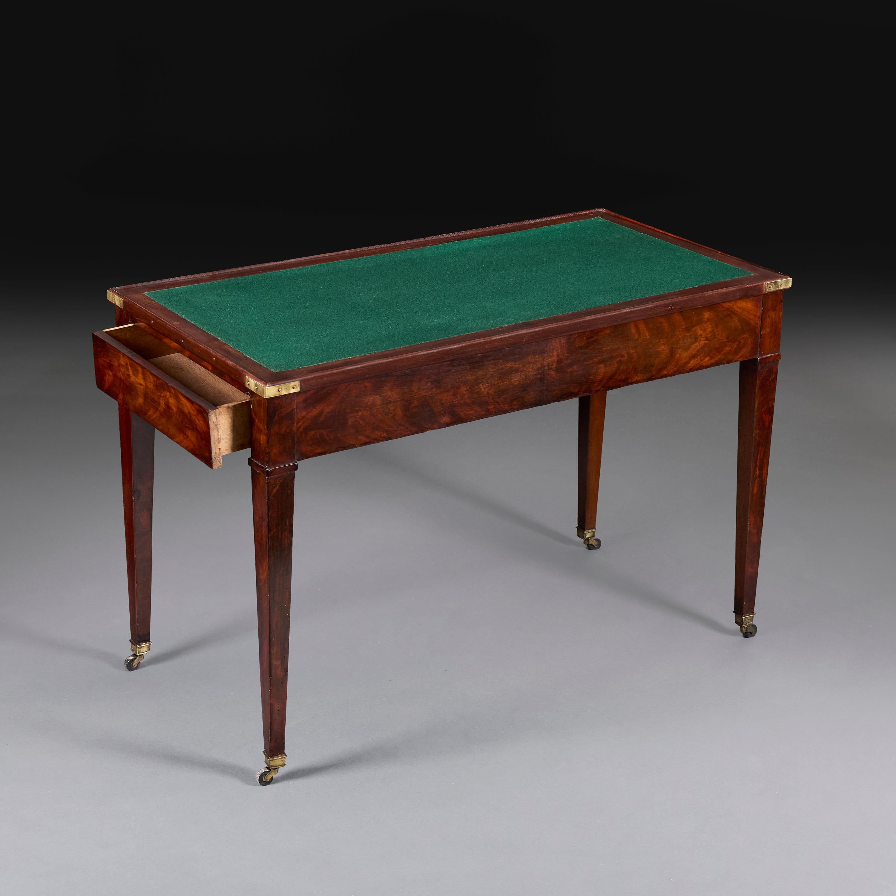A 19th Century French Mahogany Tric Trac Table. For Sale 2