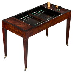 A 19th Century French Mahogany Tric Trac Table.
