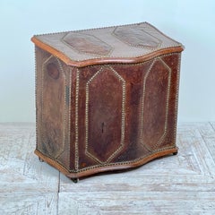 A 19th Century French Oak And Leather Log Or Storage Box