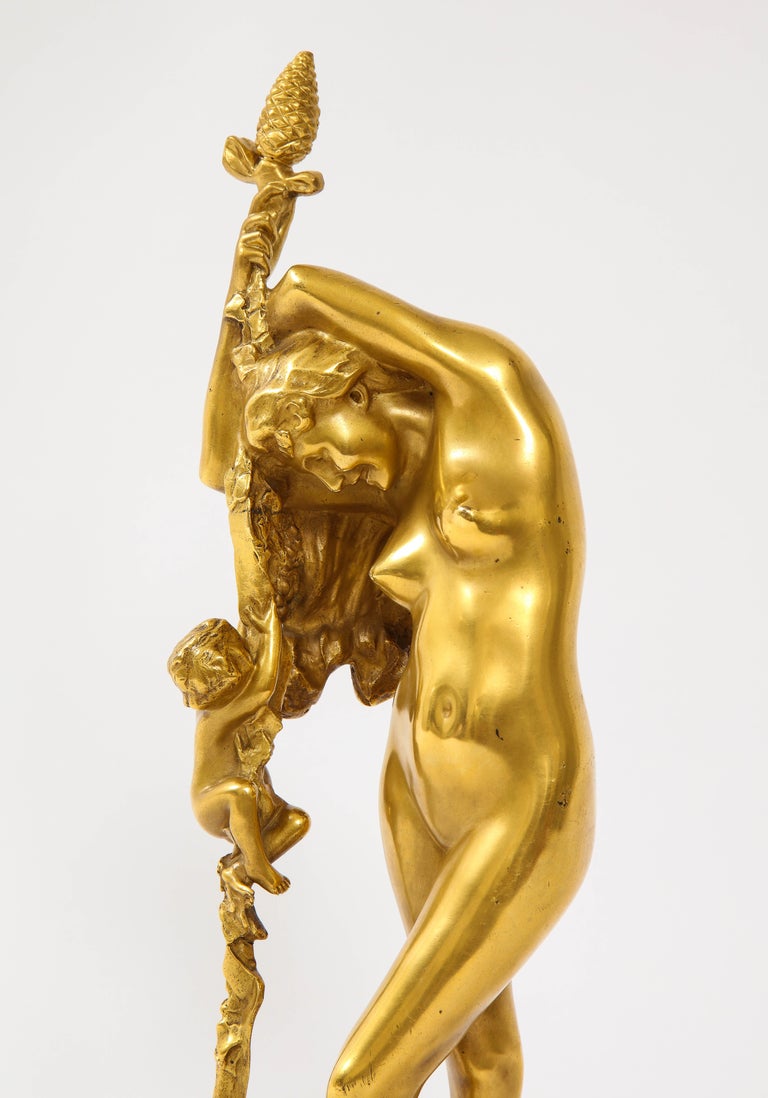 19th Century French Ormolu Sculpture of a Baccante, by Jean-Léon Gérôme For Sale 4