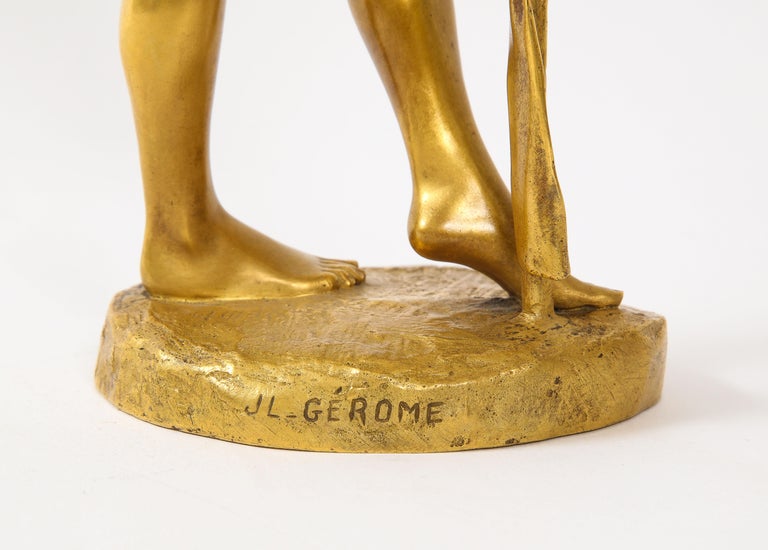 19th Century French Ormolu Sculpture of a Baccante, by Jean-Léon Gérôme For Sale 8