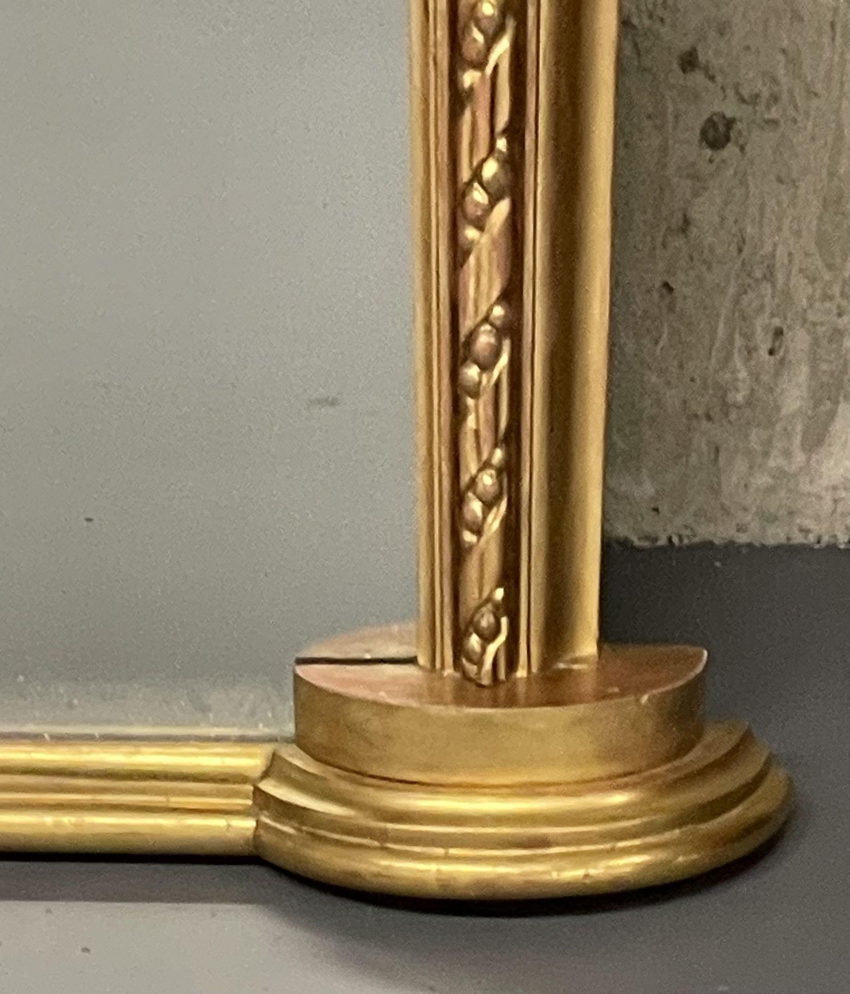 19. Jahrhundert, Französisch, über dem Kaminsims-Spiegel, Monumental, Ständer im Angebot 9