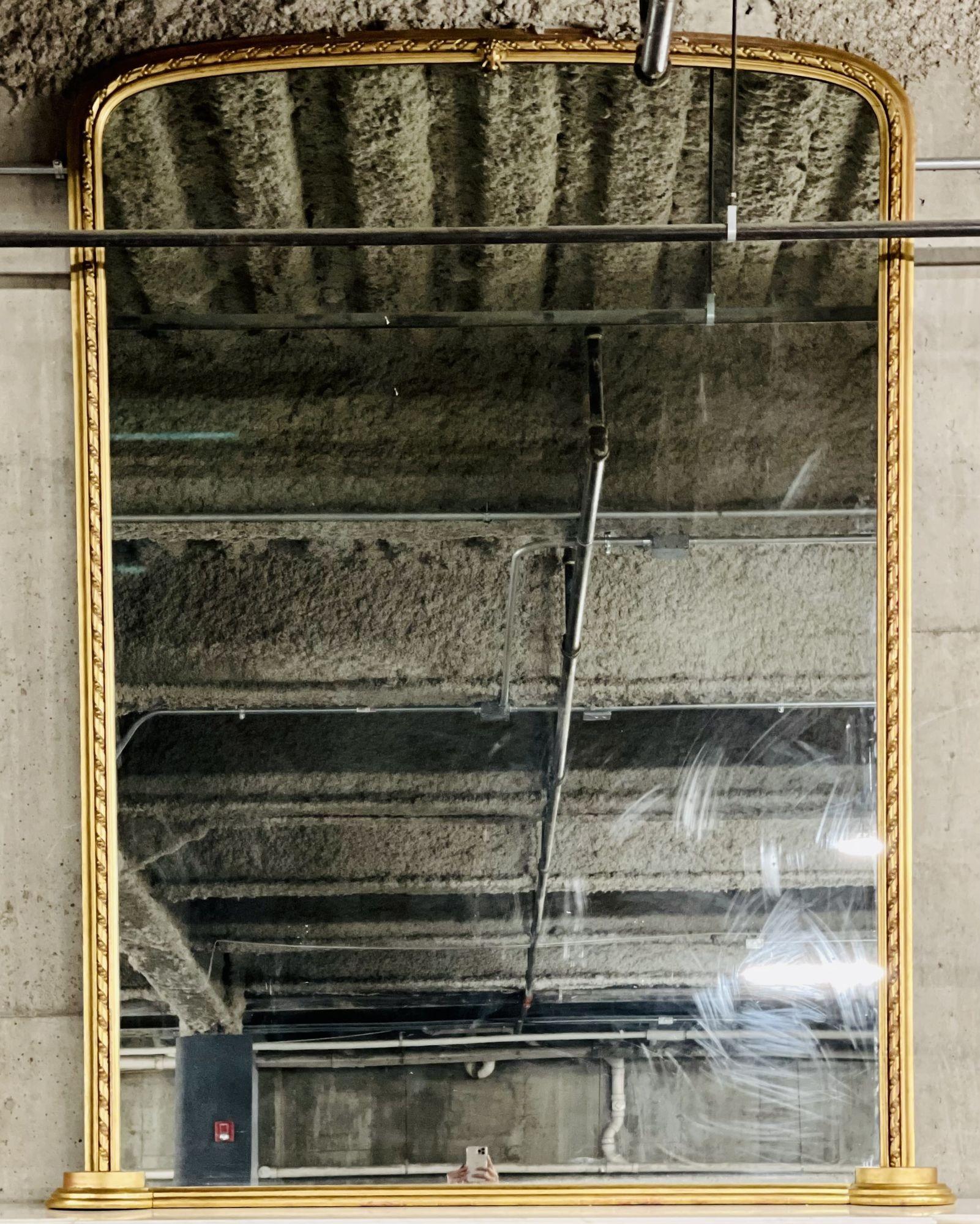 19th Century, French, over the Mantle Mirror, Monumental, Standing For Sale 1