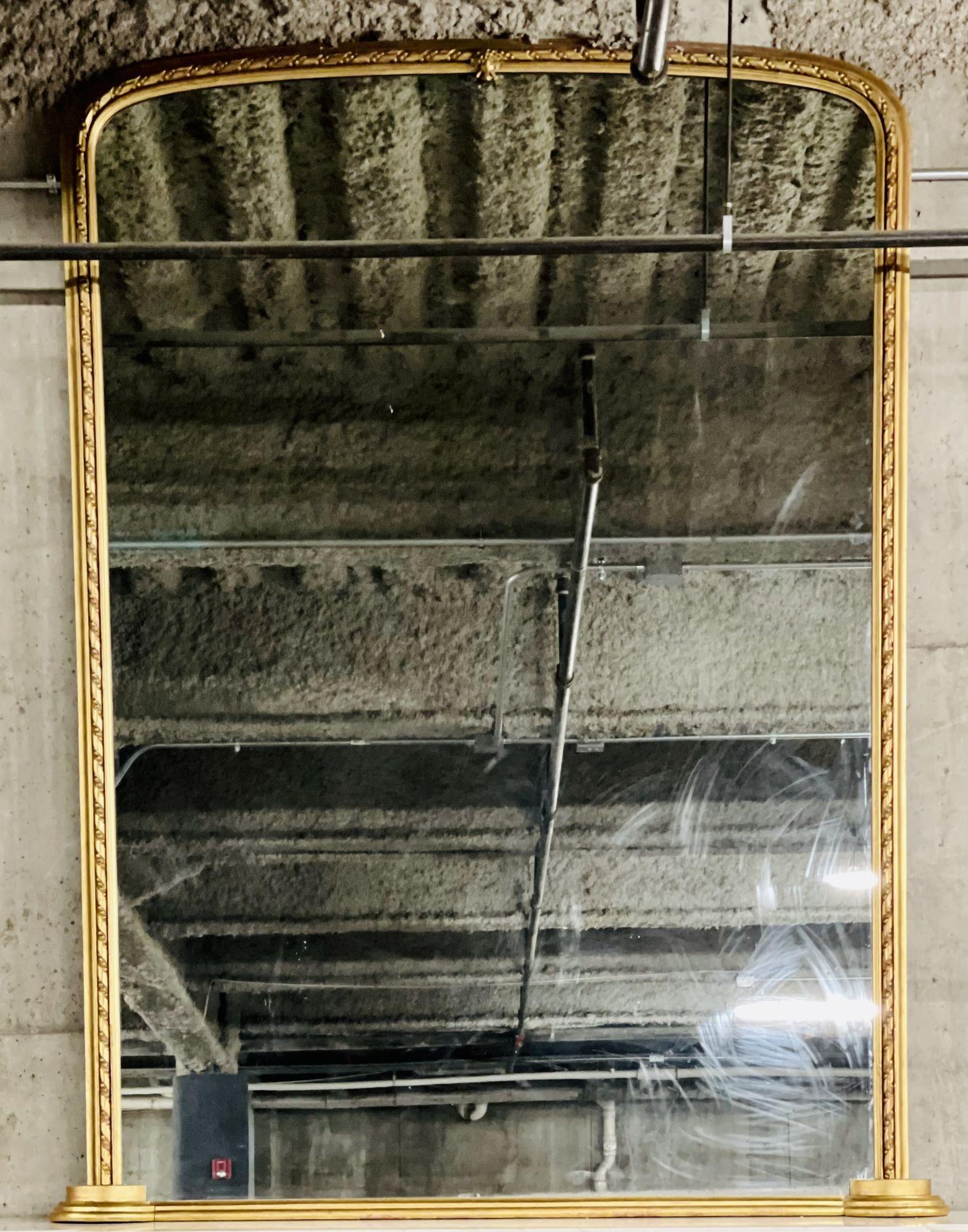 19th Century, French, over the Mantle Mirror, Monumental, Standing For Sale 4