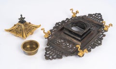 A 19th Century French "Pagoda" Japonisme Inkwell