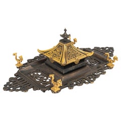 A 19th Century French "Pagoda" Japonisme Inkwell
