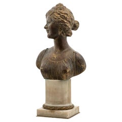 19th Century French Patinated Bronze Sculpture After Joseph Charles Marin 