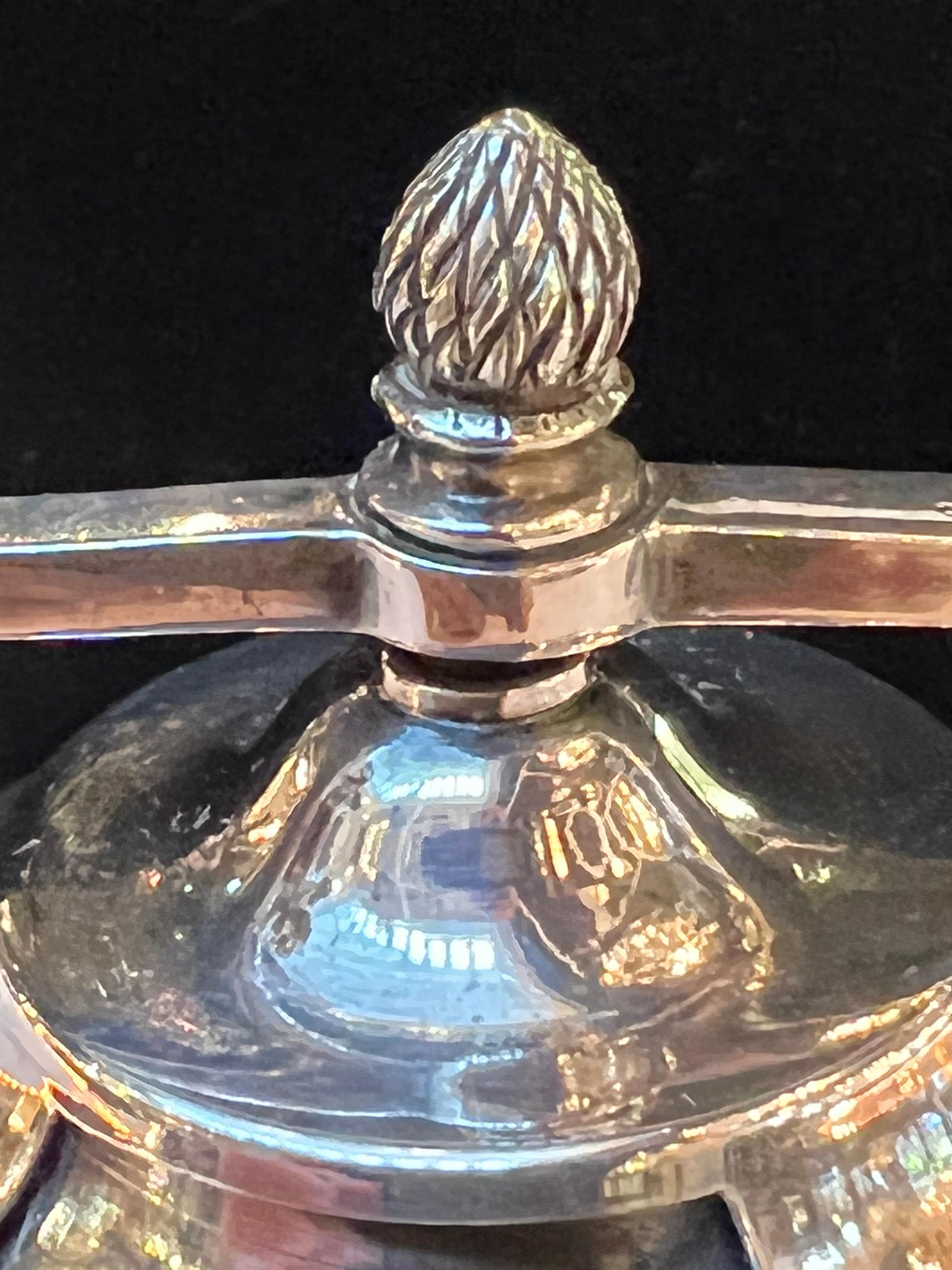 Aesthetic Movement 19th Century French Sterling Hallmarked Pepper Mill by Jean Granvigne For Sale