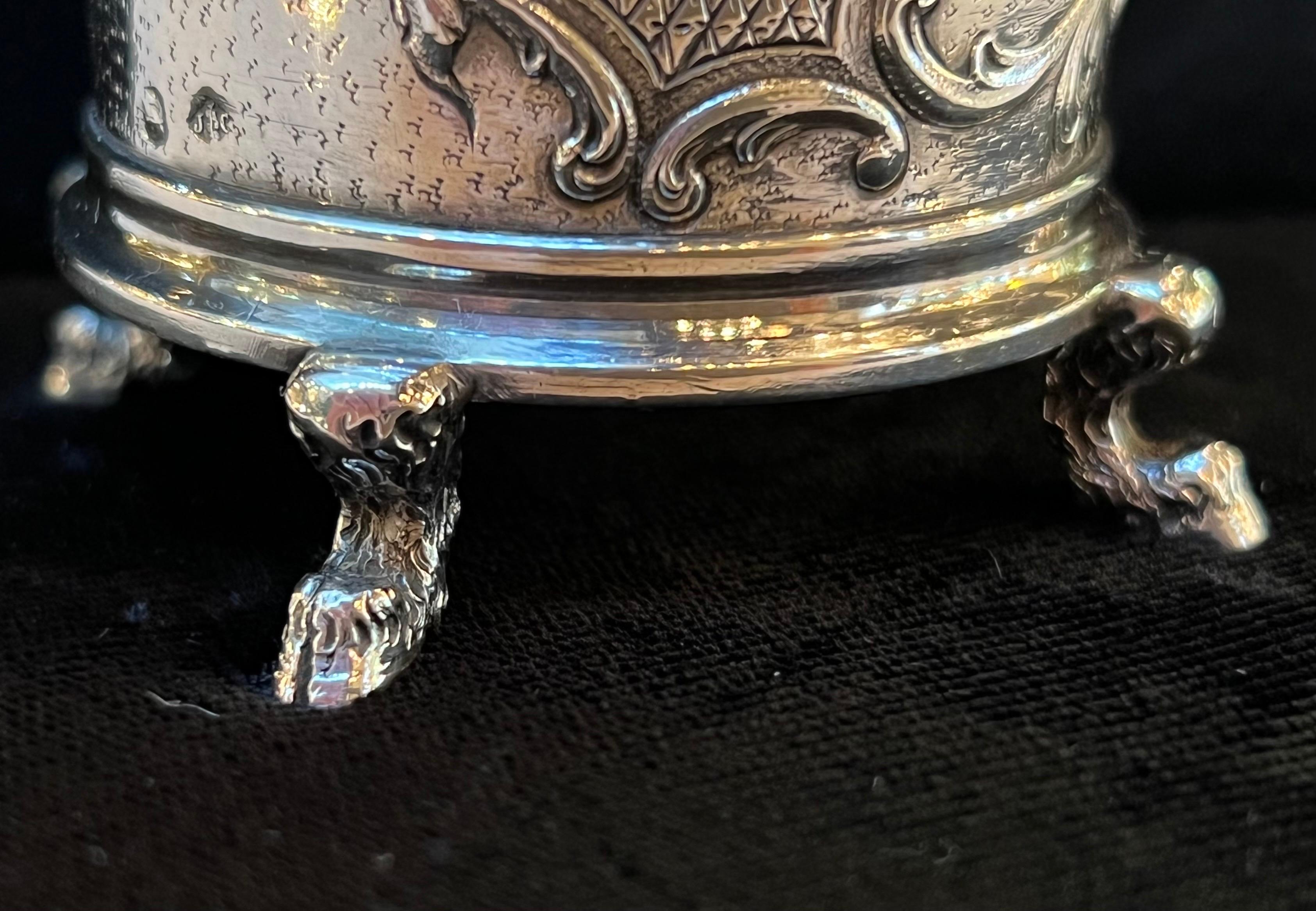 19th Century French Sterling Hallmarked Pepper Mill by Jean Granvigne For Sale 3