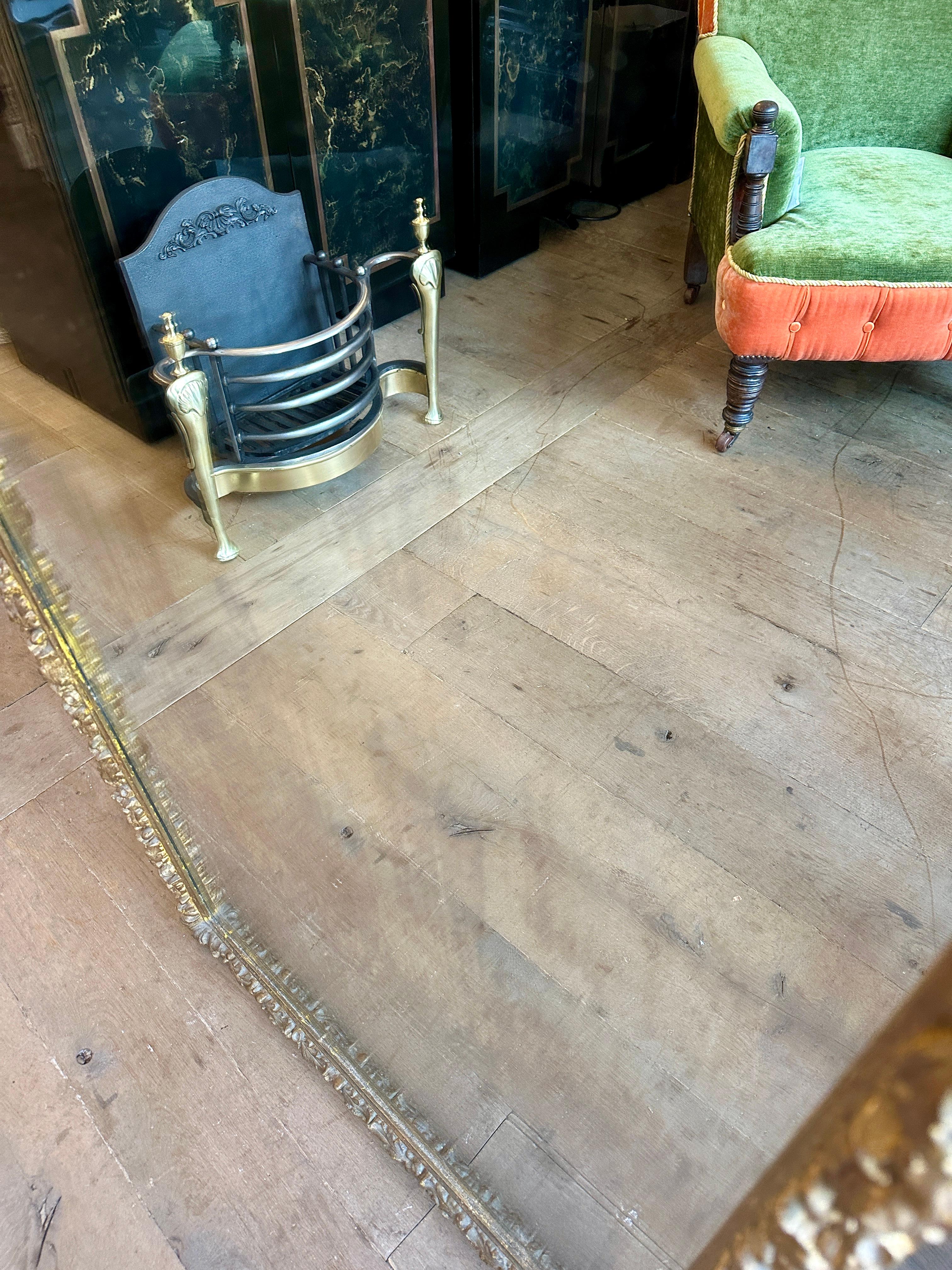 A 19th Century French Tall Gold Gilt Antique Mirror For Sale 7