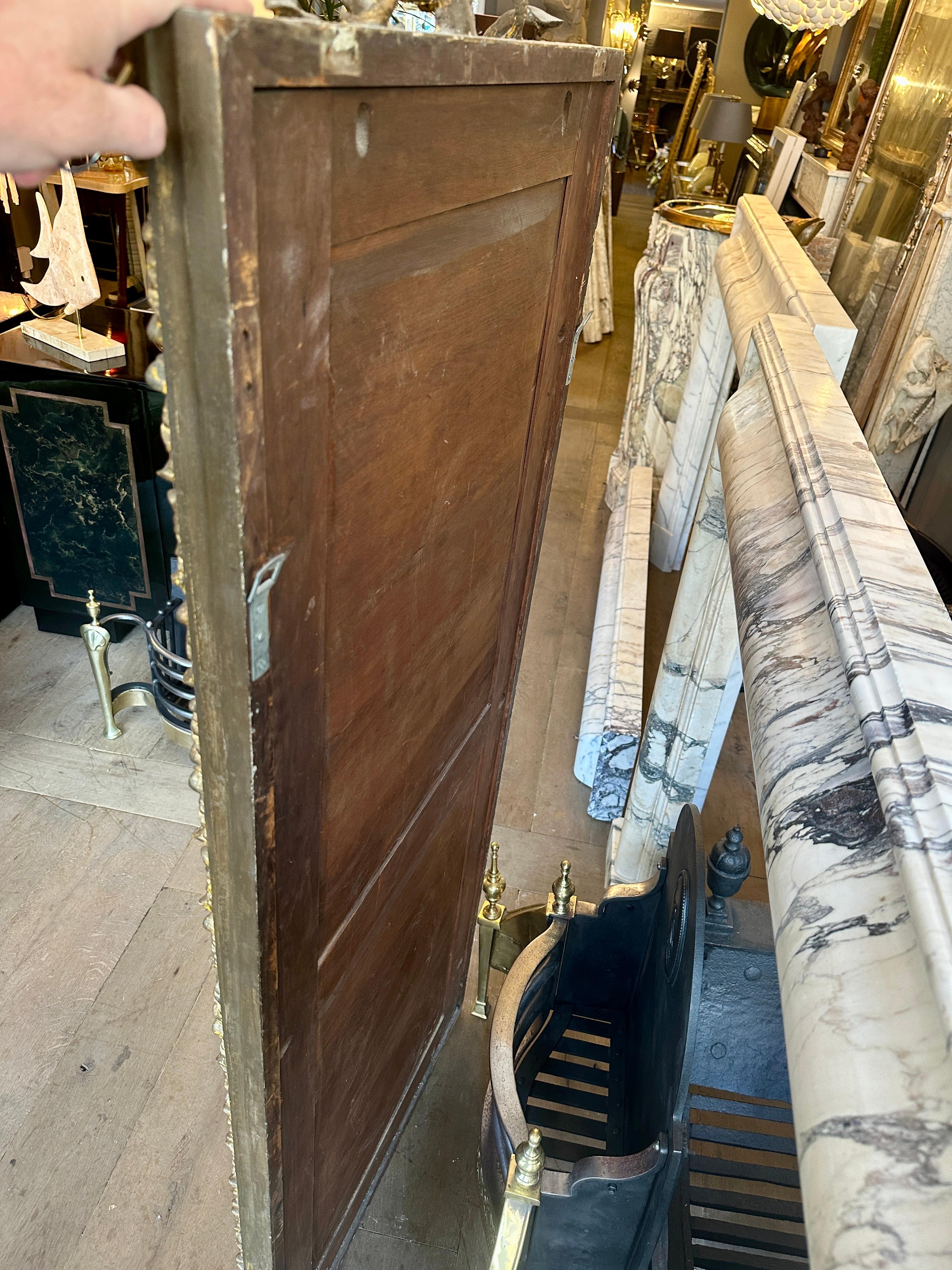 A 19th Century French Tall Gold Gilt Antique Mirror For Sale 8