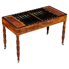 A 19th Century French Tric Trac Backgammon Games Table