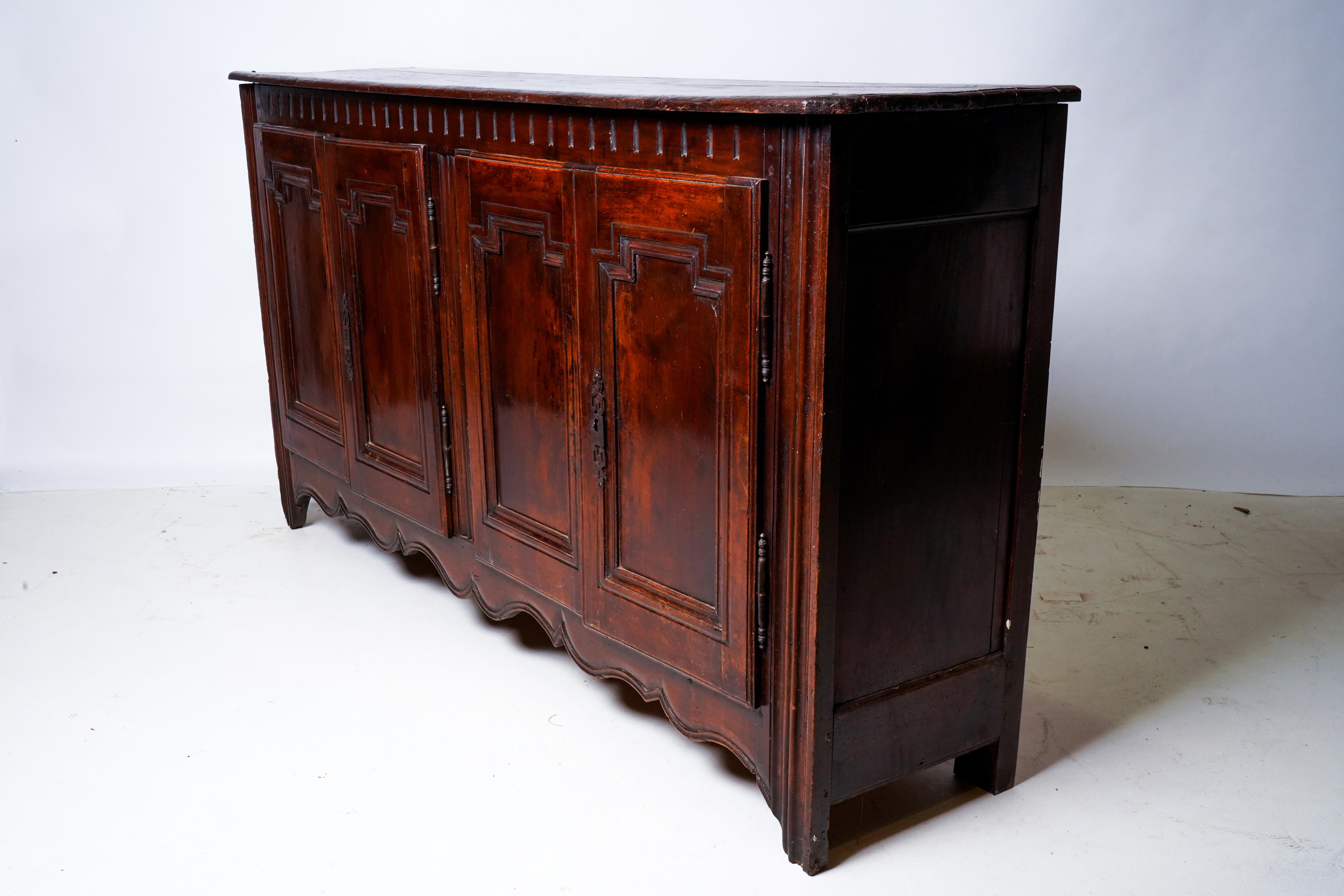 A 19th Century French Walnut Sideboard  For Sale 1