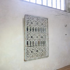 19th Century French Wrought Iron Mirror - Garden