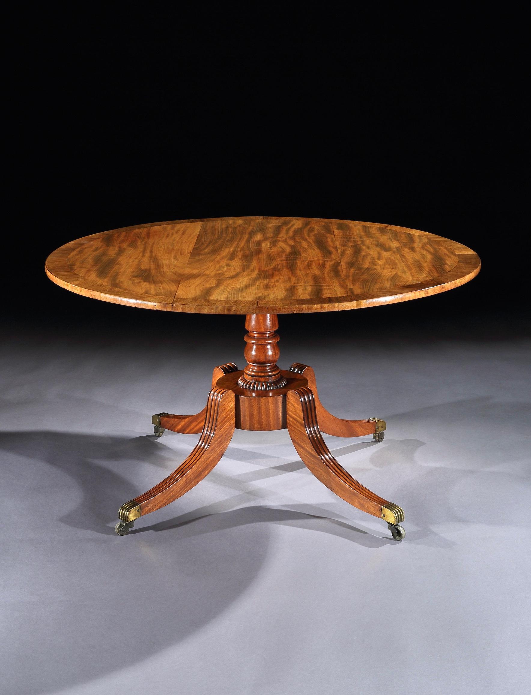 English 19th Century George III Mahogany Antique Centre Table For Sale