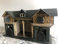 19th Century German Toy Model Stables with Original Paintwork