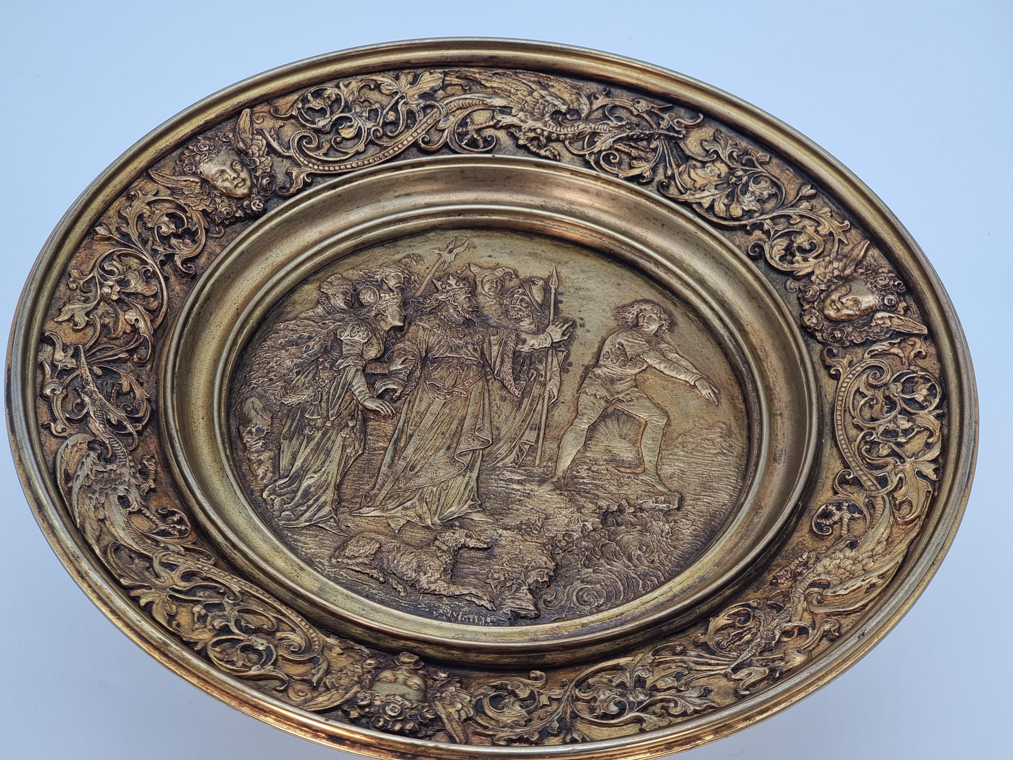 Centre de table ou tazza en vermeil du 19e siècle, anglais vers 1880 en vente 4