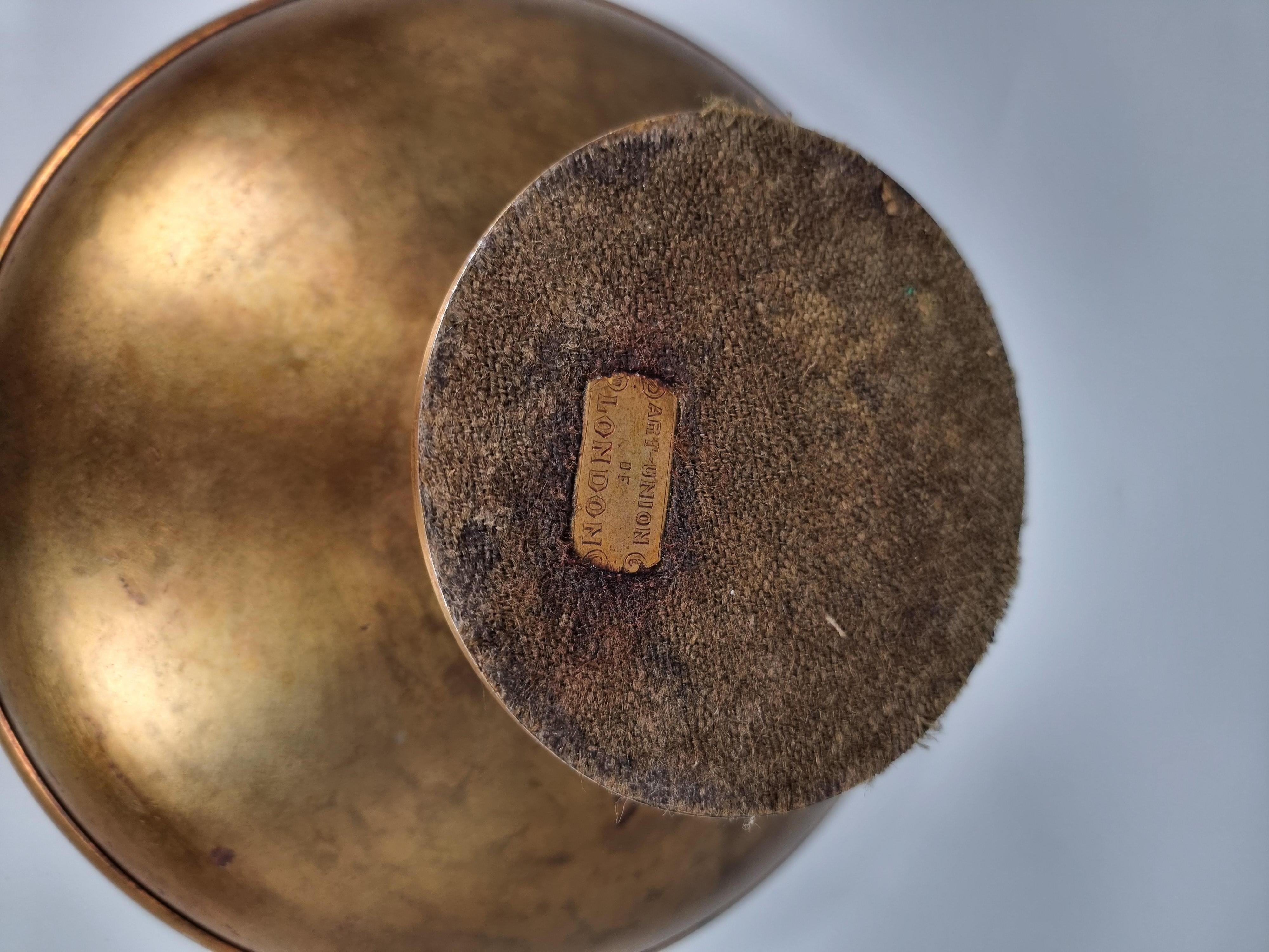 Centre de table ou tazza en vermeil du 19e siècle, anglais vers 1880 en vente 6