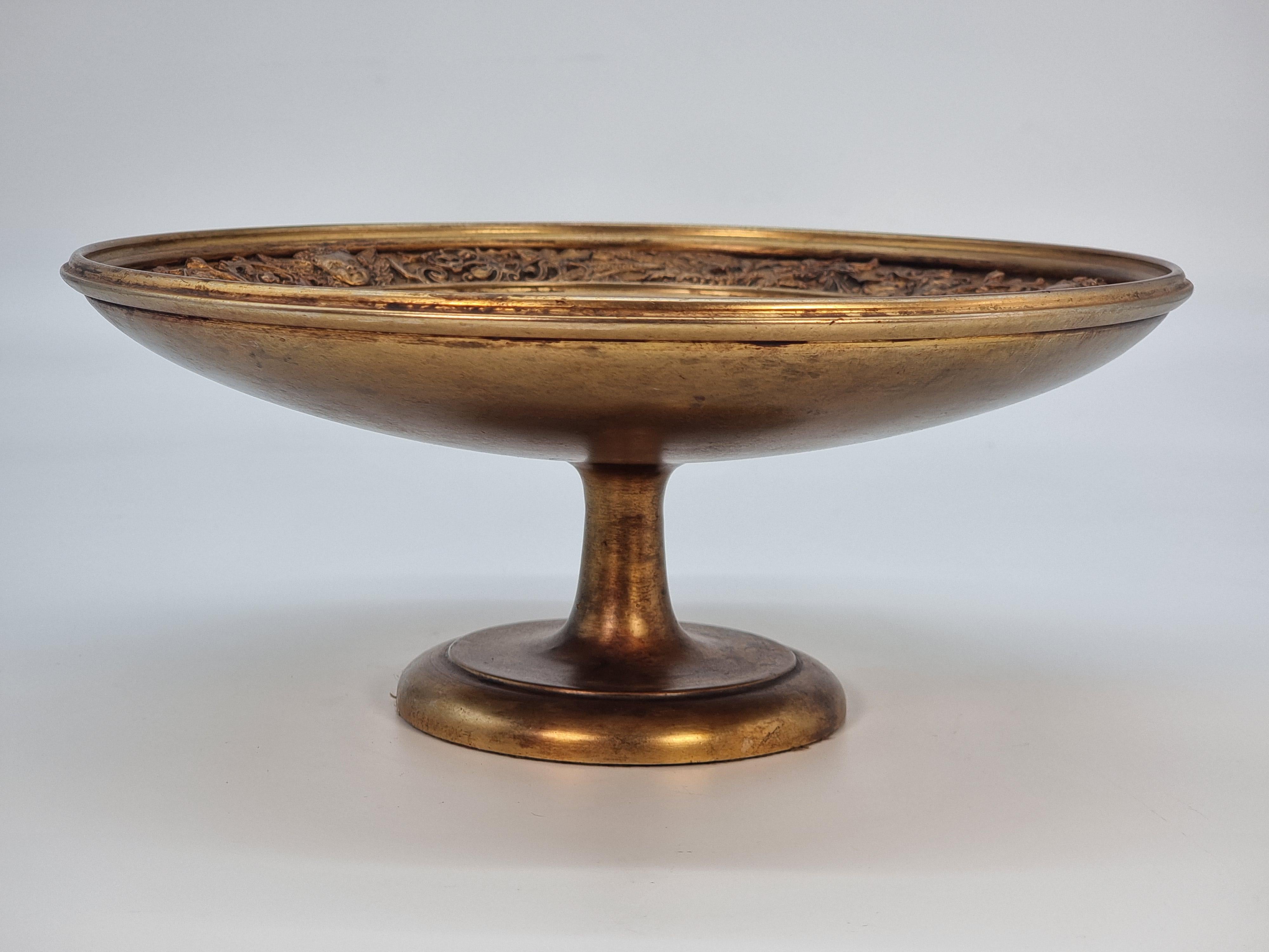 Centre de table ou tazza en vermeil du 19e siècle, anglais vers 1880 en vente 1
