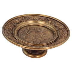 A 19th century gilt table centre piece or tazza, English circa 1880