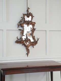 19th Century Gilt Wood Mirror in the Manner of Thomas Johnson