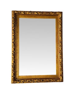A 19th Century Giltwood Hall or Overmantel Mirror with Acorns and Oak Leaves