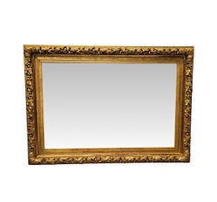 A 19th Century Giltwood Hall or Overmantel Mirror with Acorns and Oak Leaves