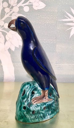 19th Century Glazed Parrot