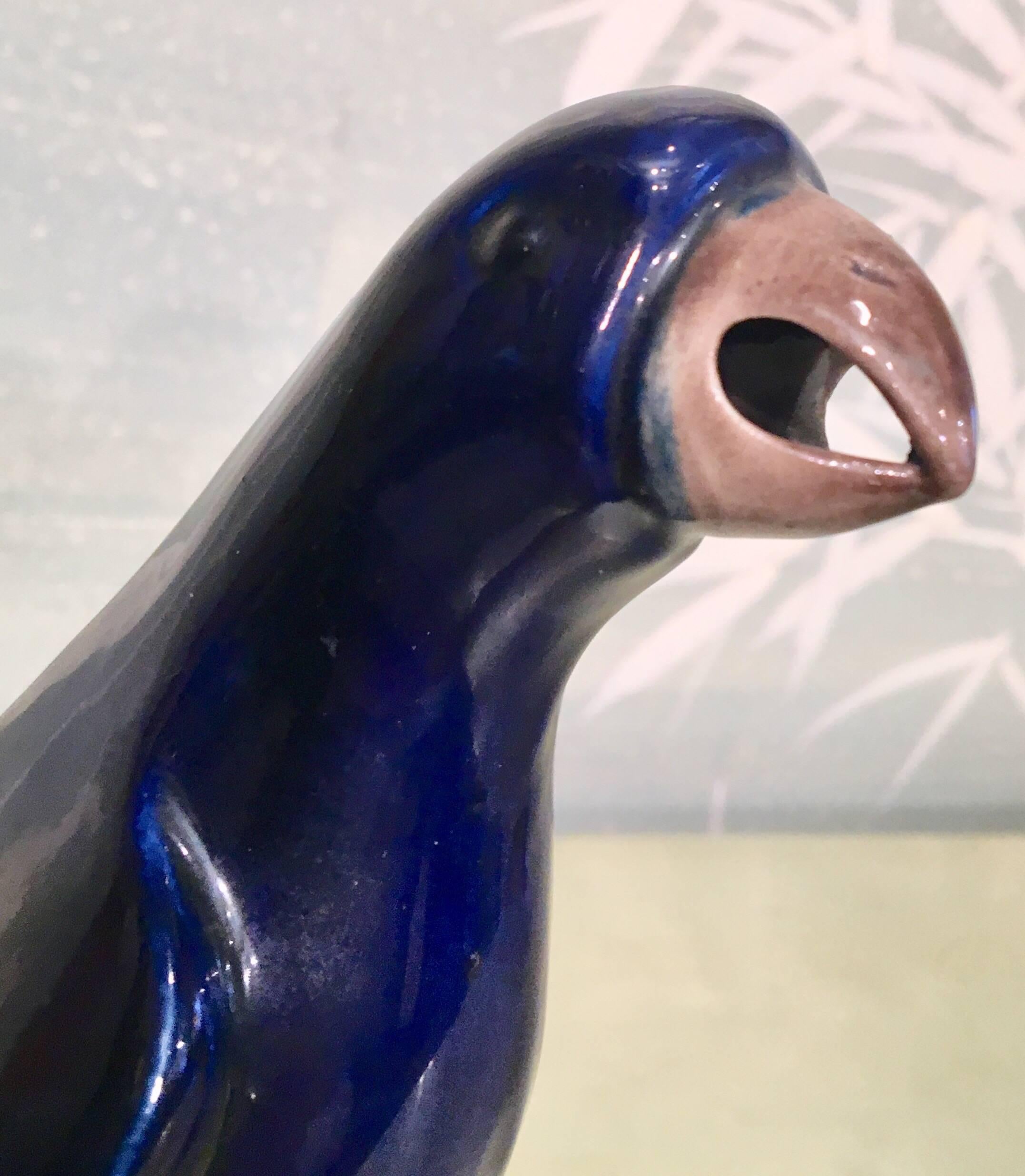Chinese 19th Century Glazed Parrot For Sale