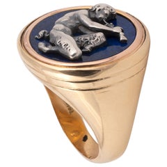 19th Century Gold Ring in the Manner of Fannière Frères