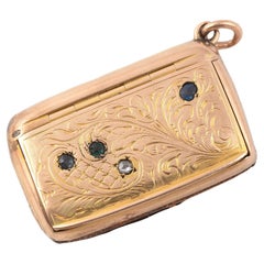 Un estuche Vesta de oro del siglo XIX